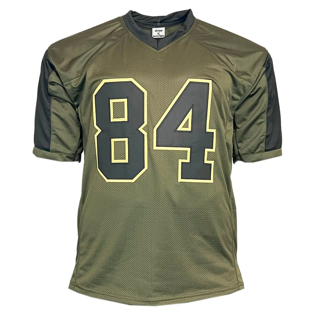 Randy Moss Unsigned Salute to Service Football Jersey