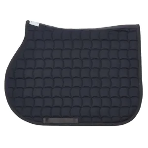 SADDLE PAD QUILTED JUMP MODEL DARK GREY   1 PIPING