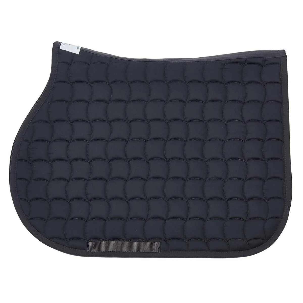 SADDLE PAD QUILTED JUMP MODEL DARK GREY   1 PIPING