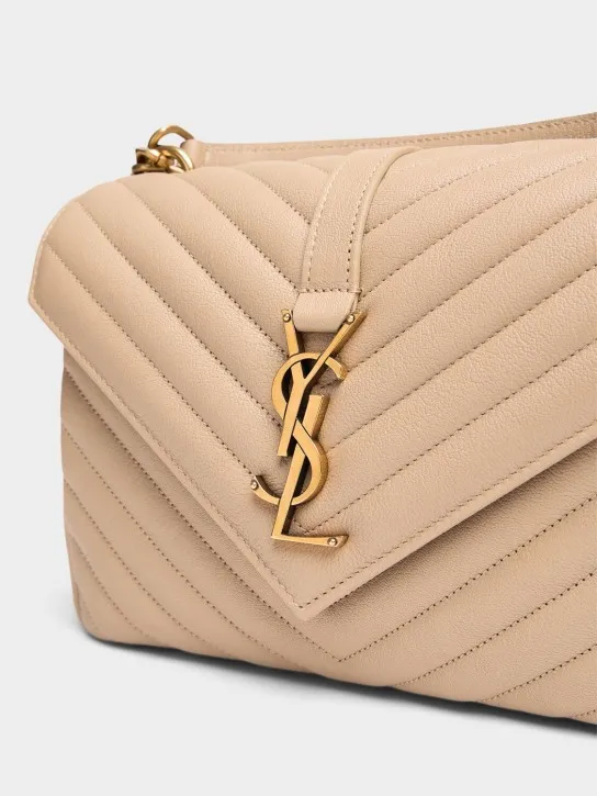 Saint Laurent   Medium Collège quilted leather bag 