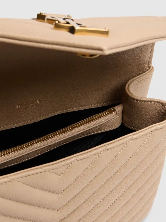Saint Laurent   Medium Collège quilted leather bag 