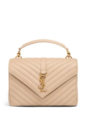 Saint Laurent   Medium Collège quilted leather bag 