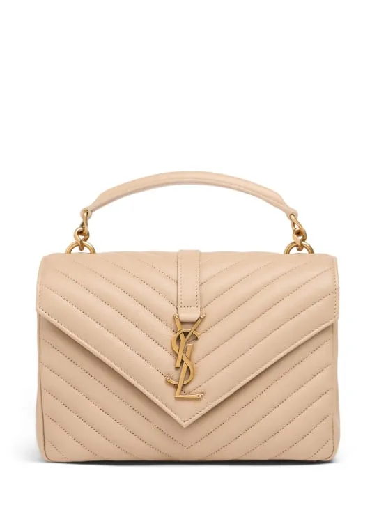 Saint Laurent   Medium Collège quilted leather bag 