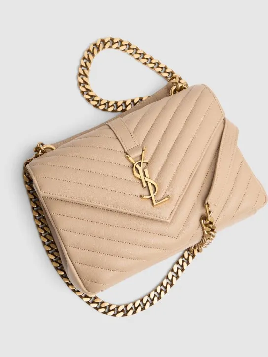 Saint Laurent   Medium Collège quilted leather bag 