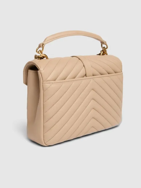 Saint Laurent   Medium Collège quilted leather bag 