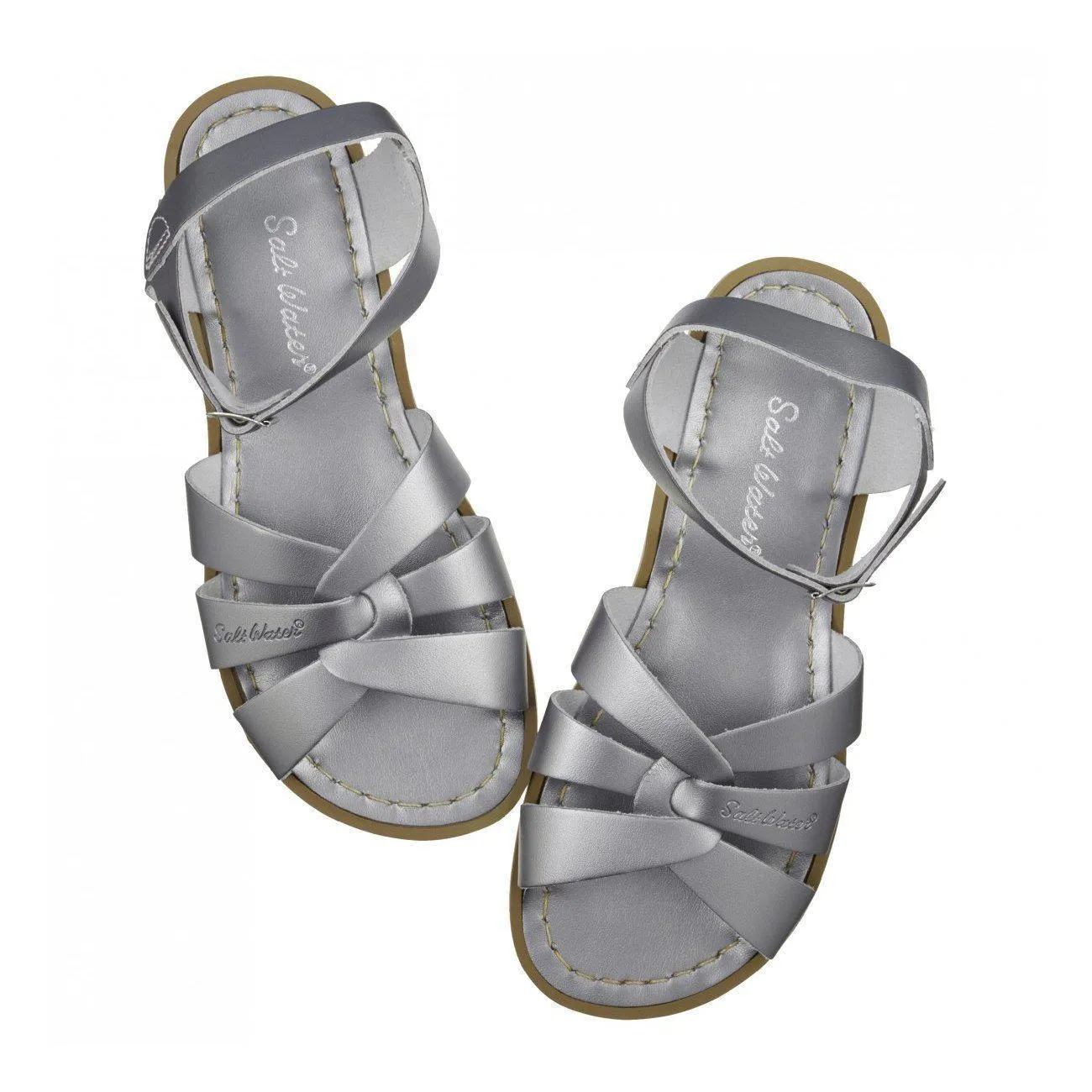 Saltwater Original Premium Sandals - Pewter - Kids