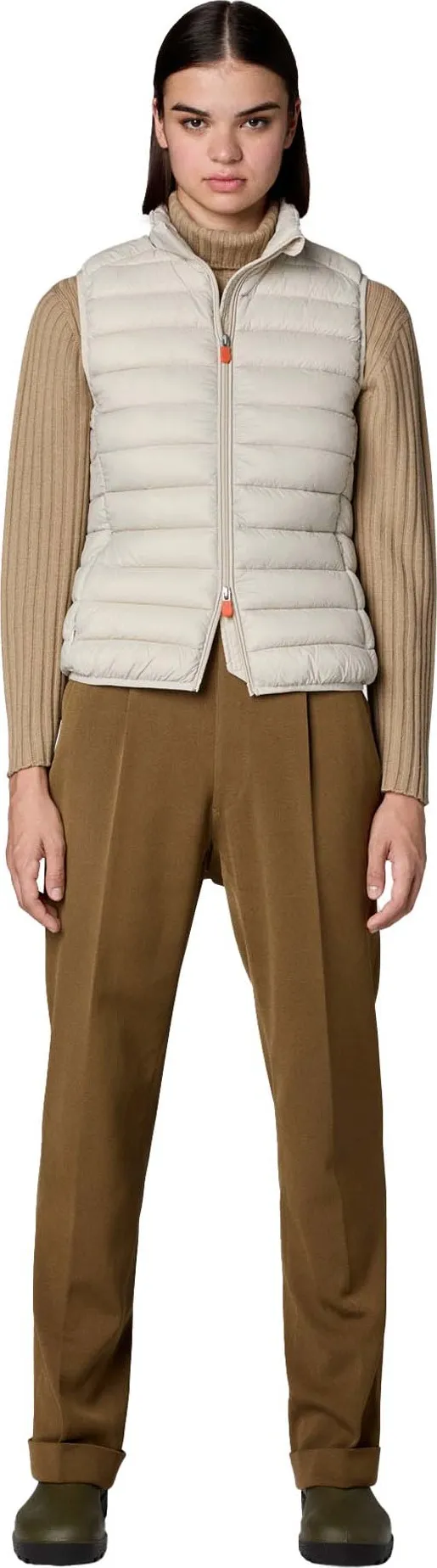 Save the Duck Women&#x27;s quilted Gilet Charlotte Rainy Beige | Buy Save the Duck Women&#x27;s quilted Gilet Charlotte Rainy Beige here | Outnorth