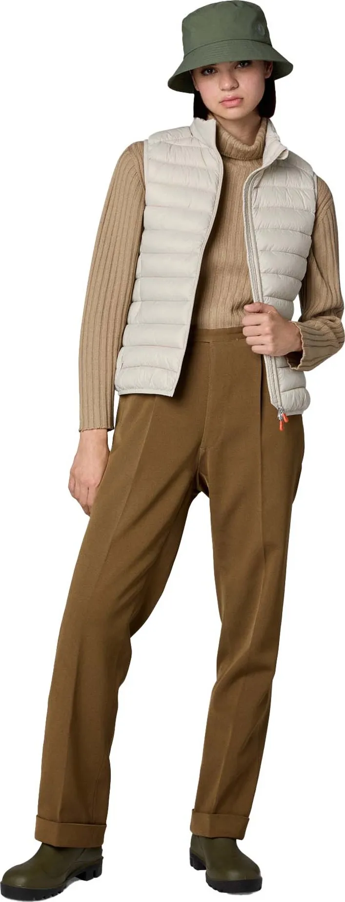 Save the Duck Women&#x27;s quilted Gilet Charlotte Rainy Beige | Buy Save the Duck Women&#x27;s quilted Gilet Charlotte Rainy Beige here | Outnorth