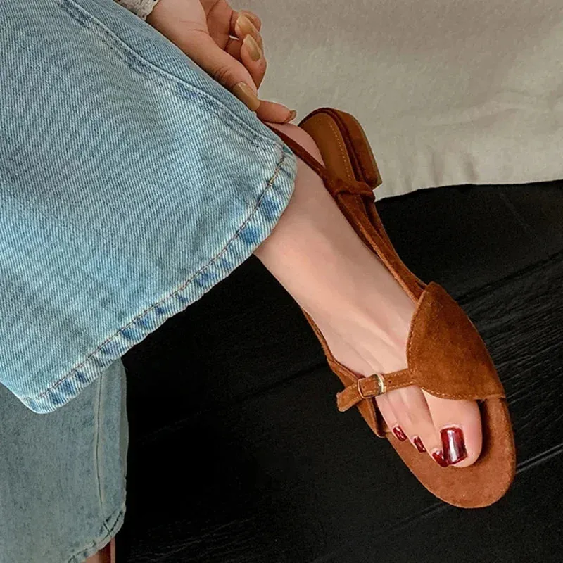 Sohiwoo Bohemian Style Summer Women Sandals Fashion Open Toe Flats Sandal Shoes Ladies Outdoor Beach Vaction Footwear