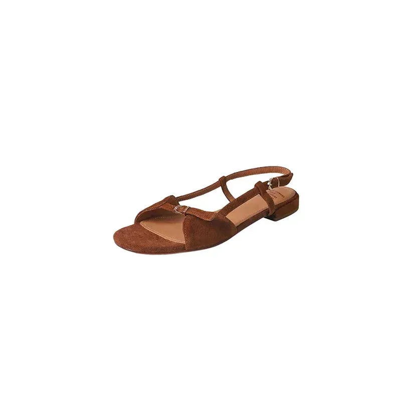 Sohiwoo Bohemian Style Summer Women Sandals Fashion Open Toe Flats Sandal Shoes Ladies Outdoor Beach Vaction Footwear