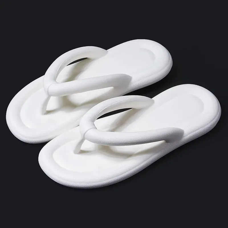 Sohiwoo Candy Color Soft Sole Flip Flops Woman Summer Clip Toe Platform Slippers for Women Non Slip Beach Sandals Outdoor Slides