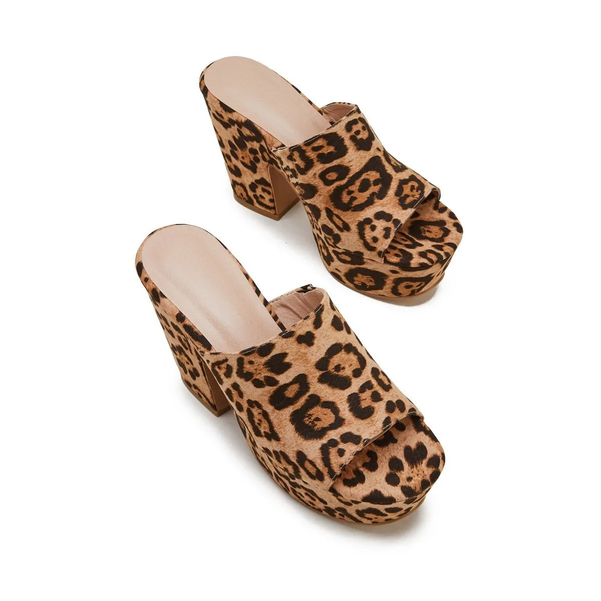 Sohiwoo  Women's Waterproof Chunky Platform Sandals Thick Heel Slippers
