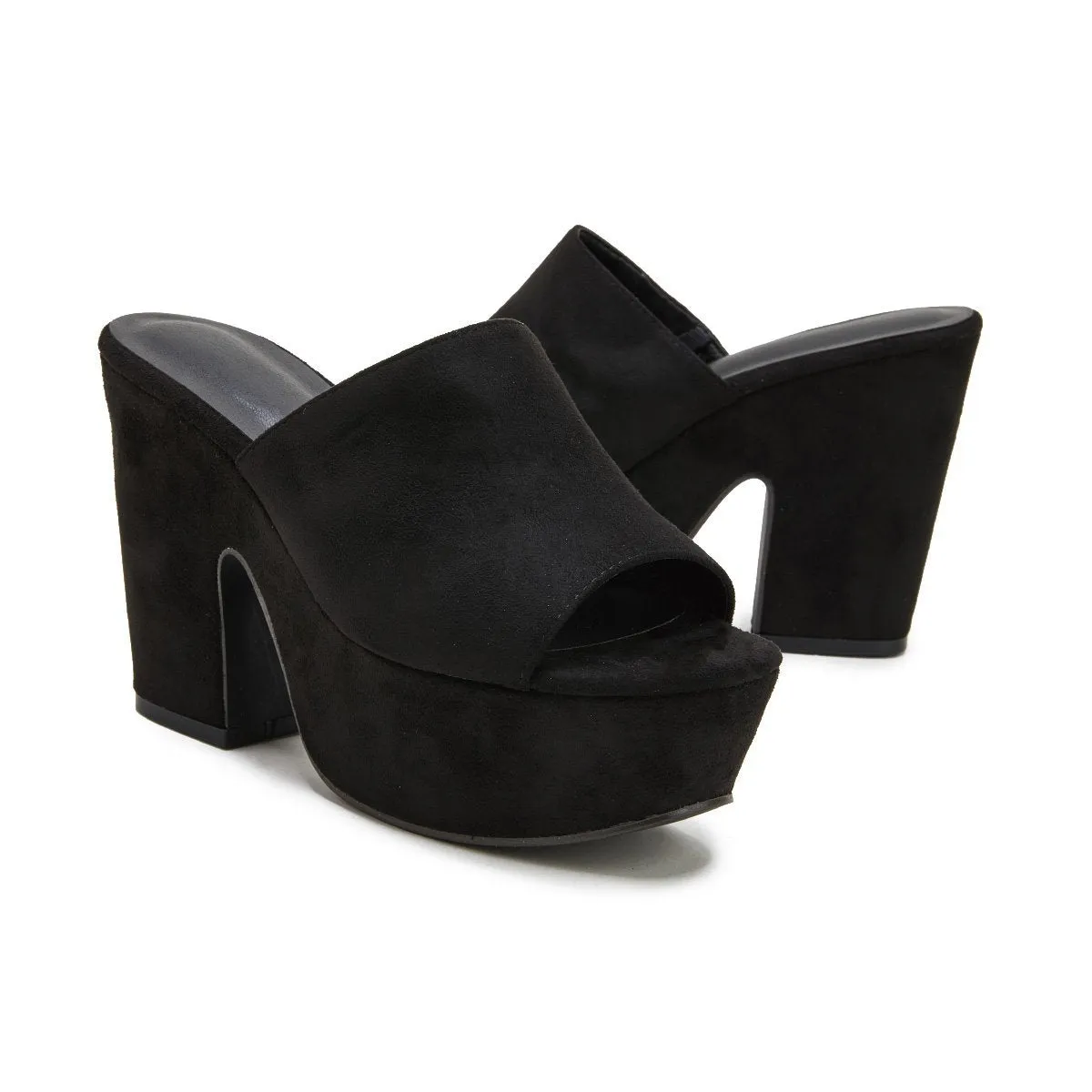 Sohiwoo  Women's Waterproof Chunky Platform Sandals Thick Heel Slippers