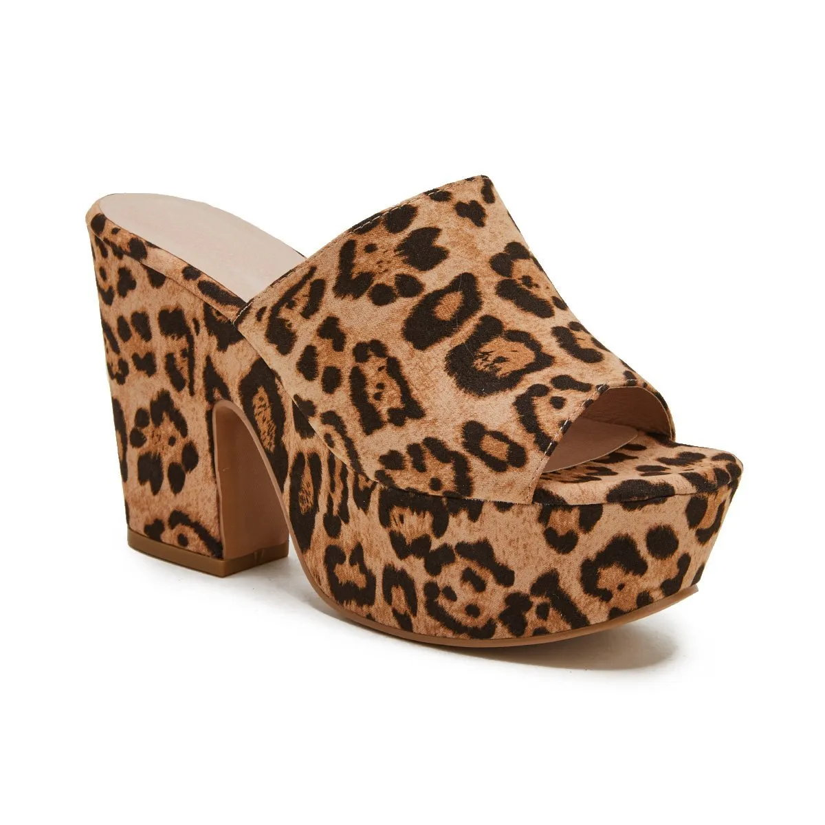 Sohiwoo  Women's Waterproof Chunky Platform Sandals Thick Heel Slippers