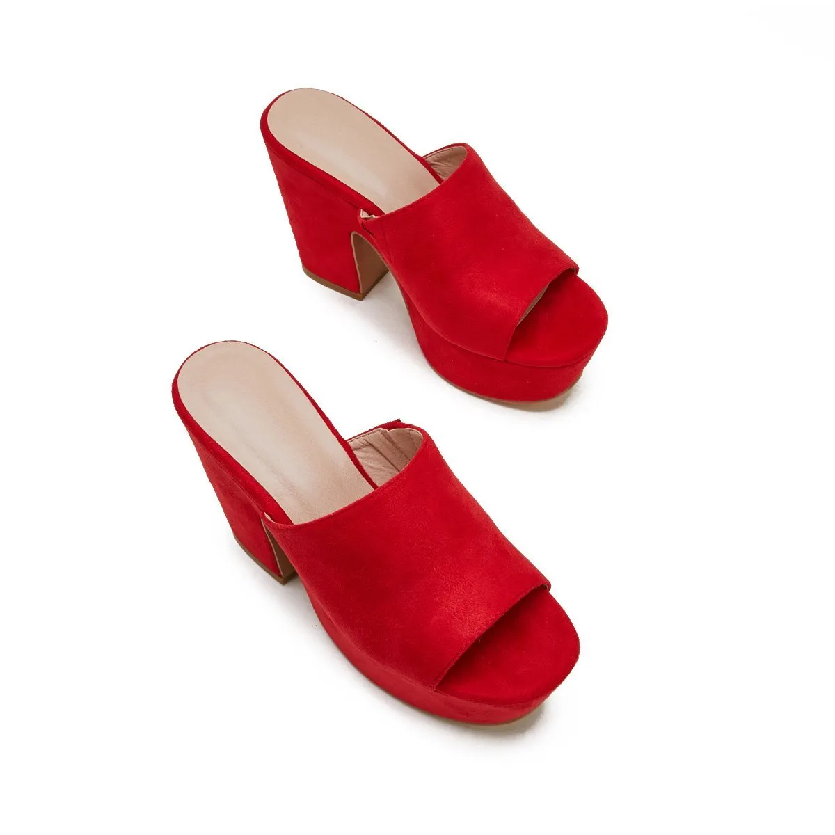 Sohiwoo  Women's Waterproof Chunky Platform Sandals Thick Heel Slippers