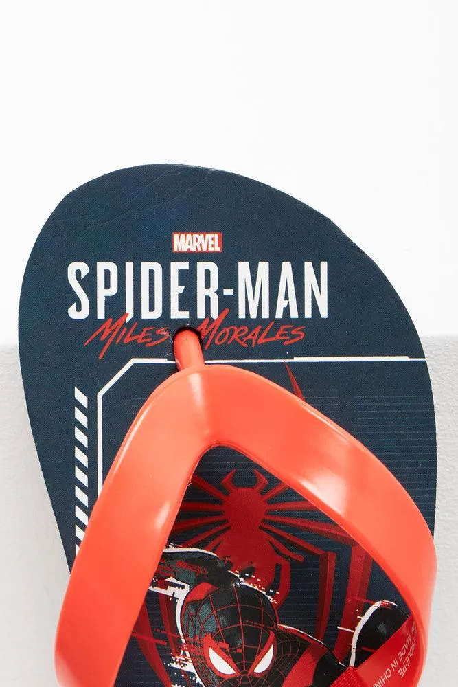 Spider-Man Flip Flop Red