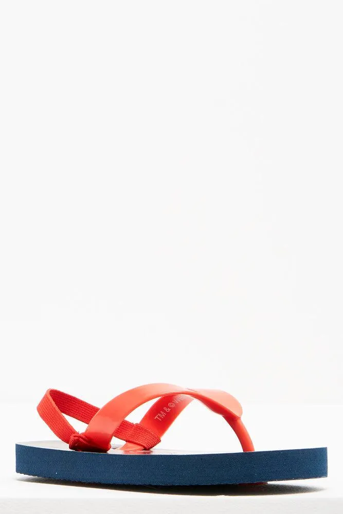 Spider-Man Flip Flop Red