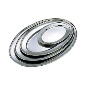 Stainless Steel Oval Flat 18"