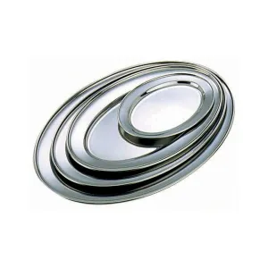 Stainless Steel Oval Flat 8"