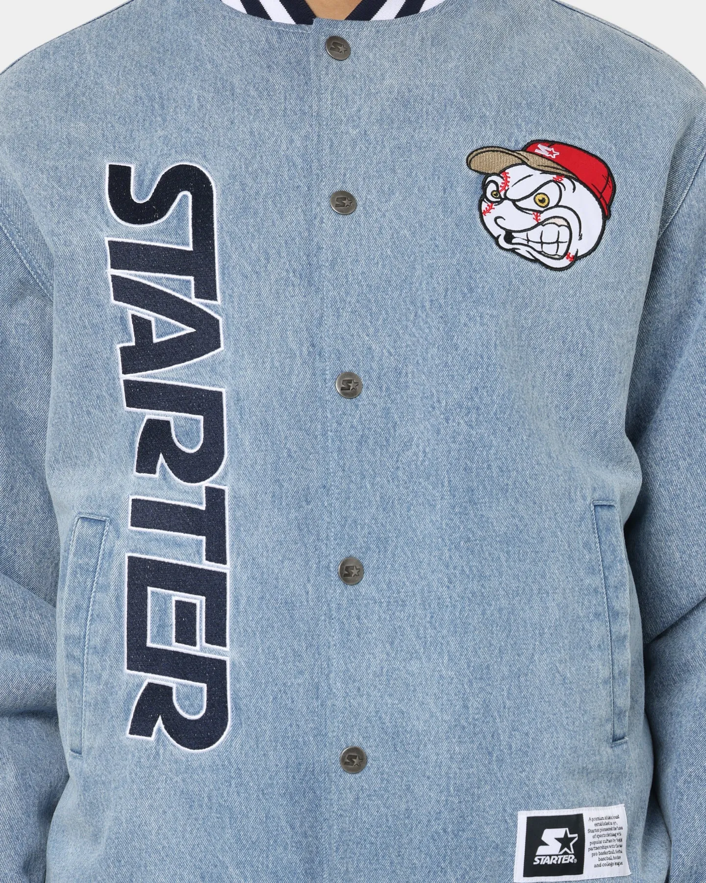 Starter Foul Ball Denim Jacket Blue Denim