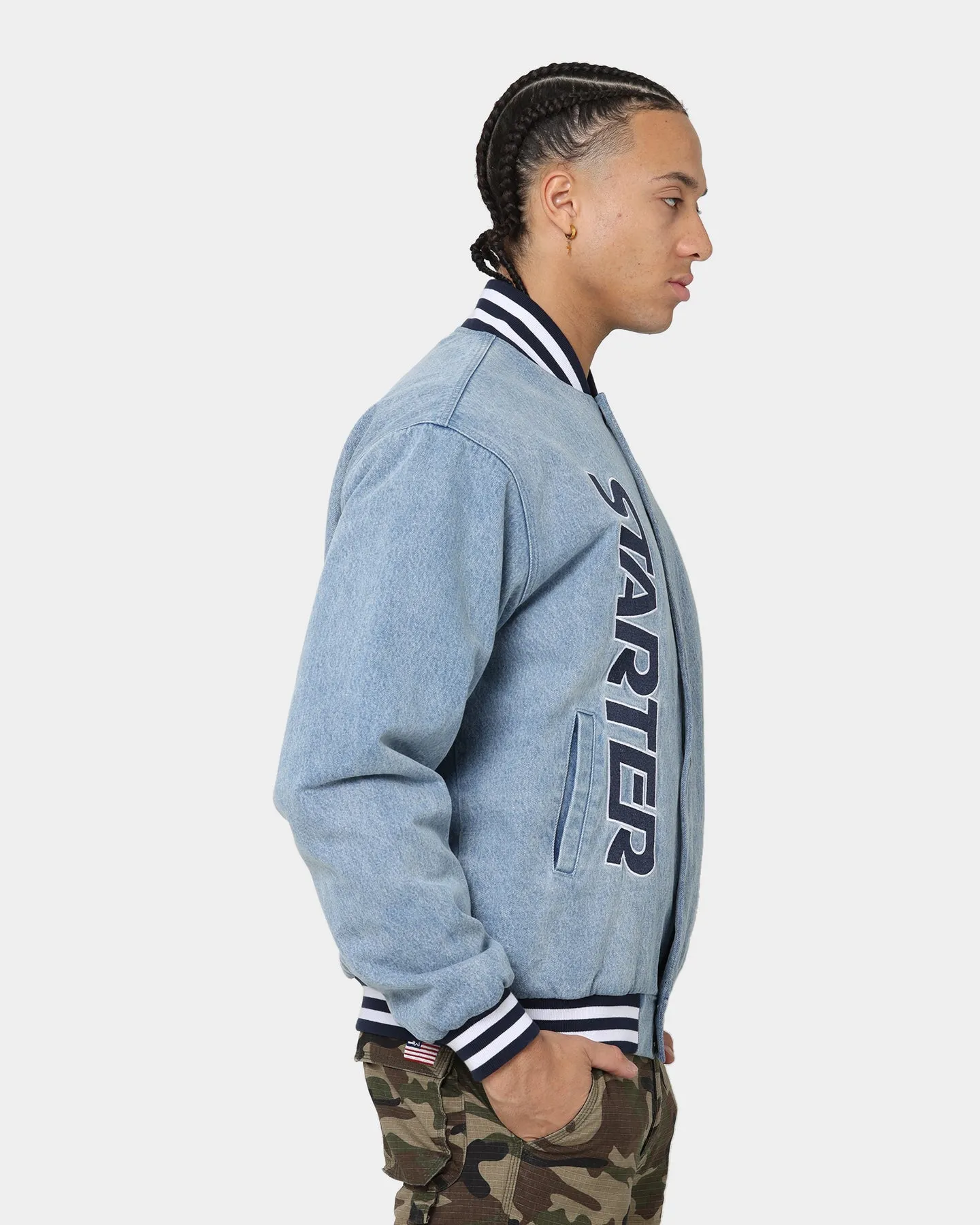 Starter Foul Ball Denim Jacket Blue Denim