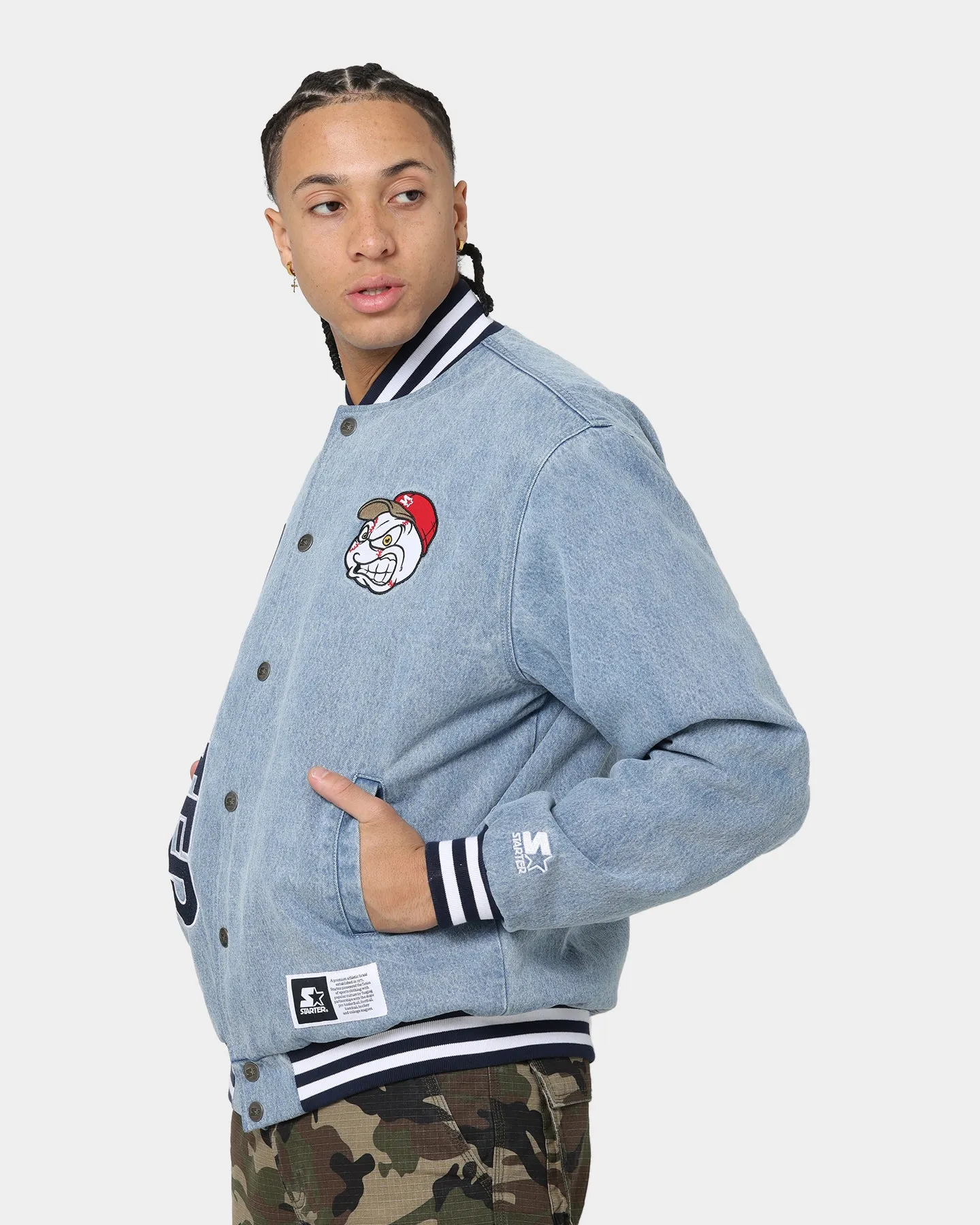 Starter Foul Ball Denim Jacket Blue Denim