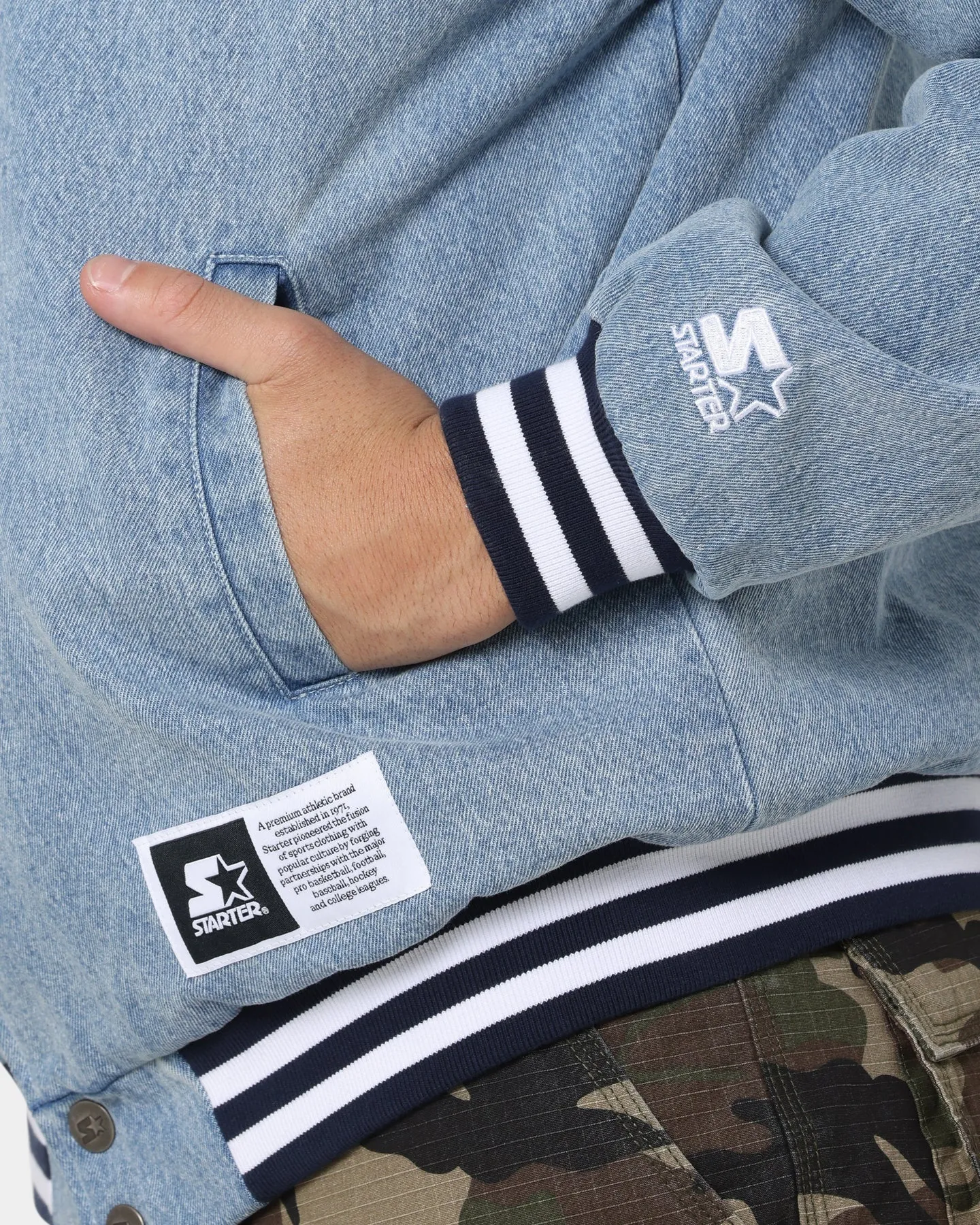 Starter Foul Ball Denim Jacket Blue Denim