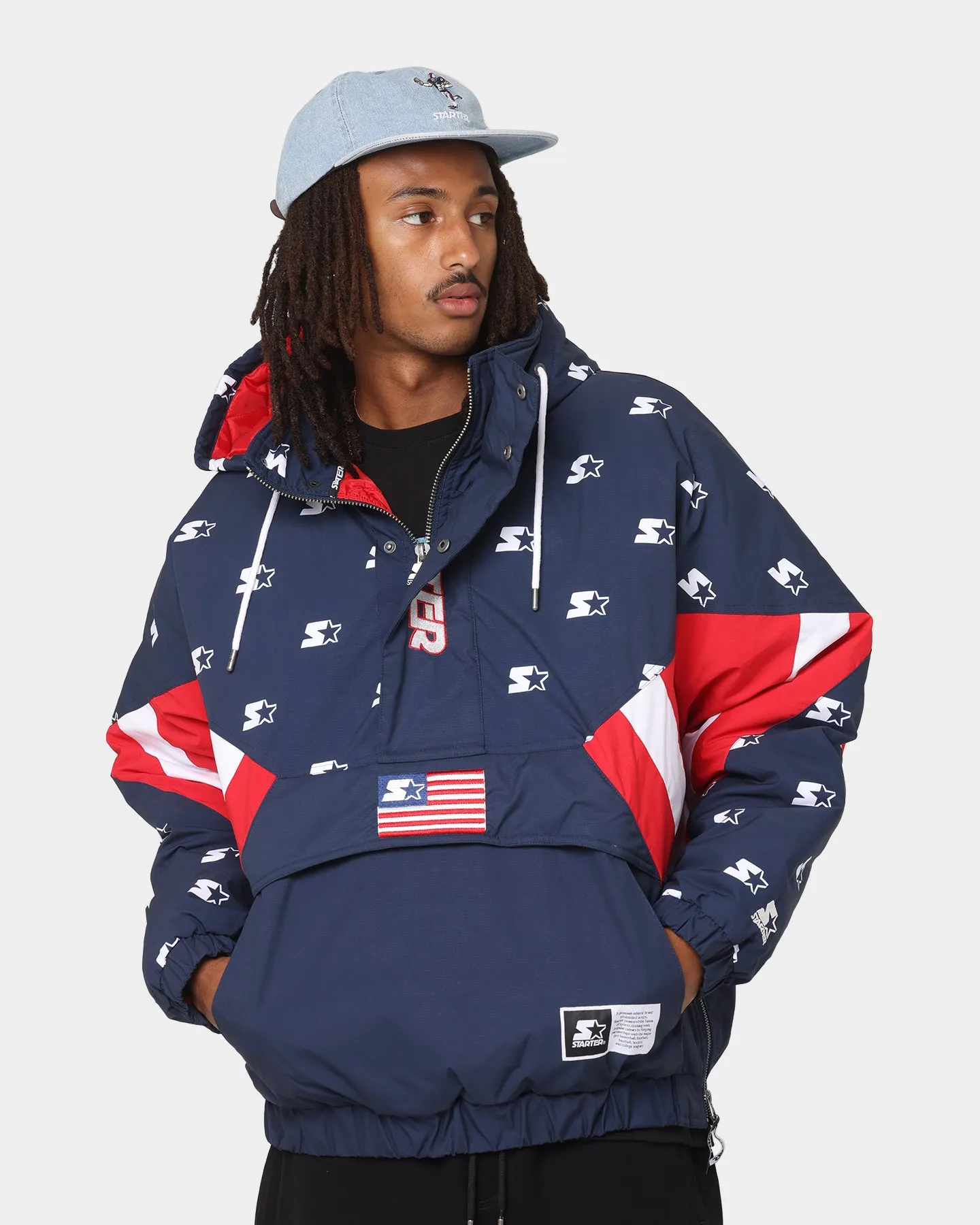 Starter Star Gazer Anorak Blue/White/Red