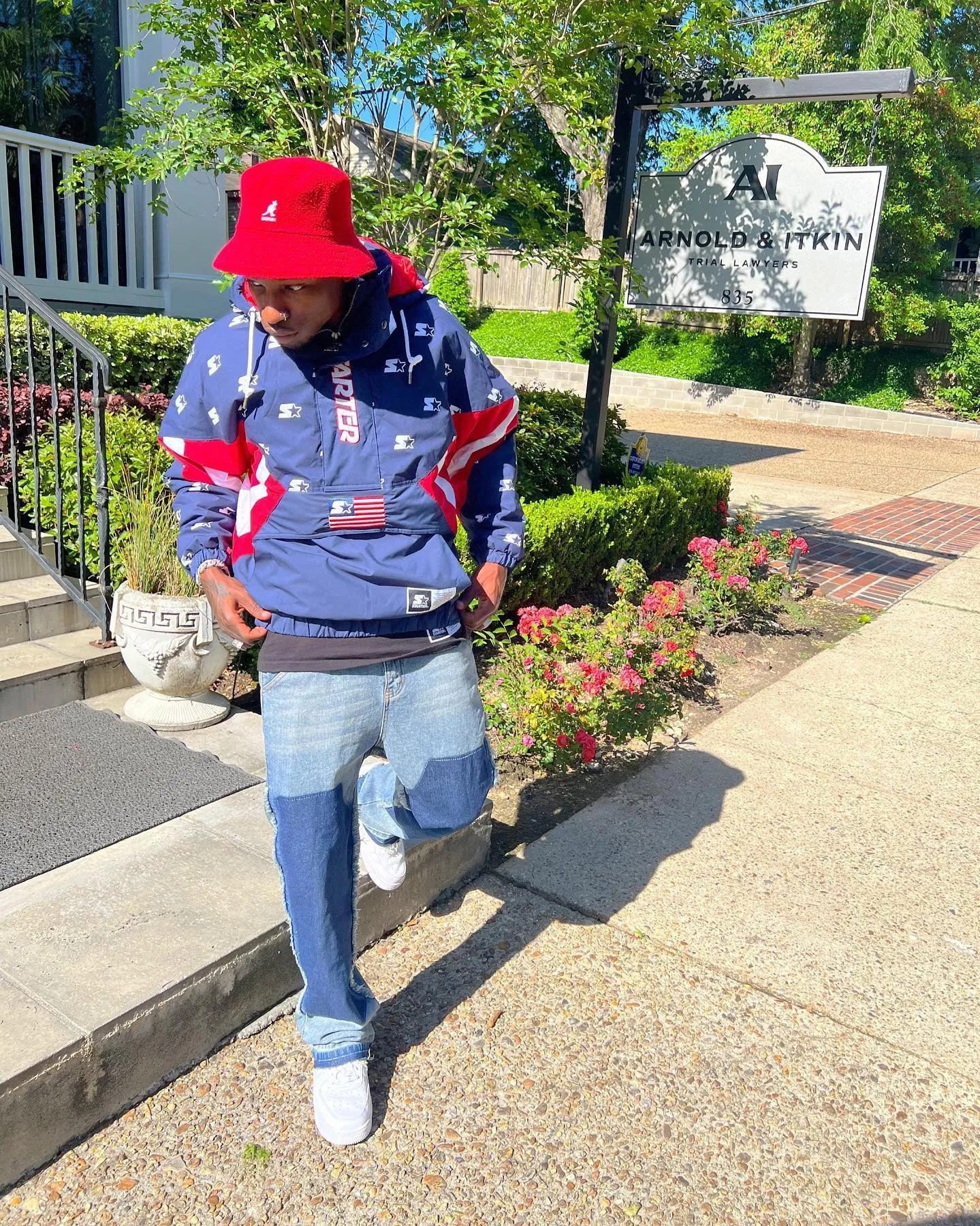 Starter Star Gazer Anorak Blue/White/Red