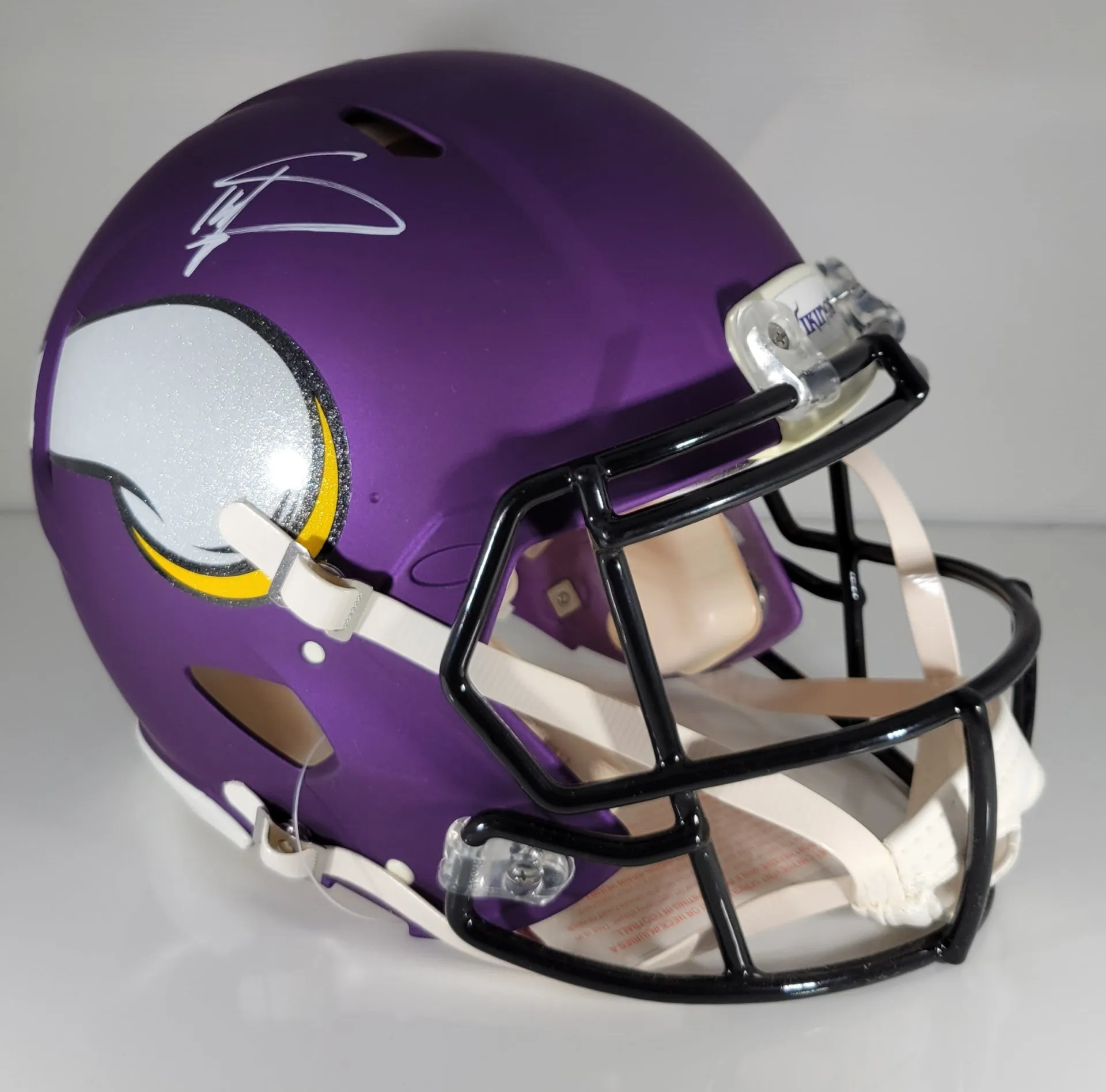 Stefon Diggs Autographed Vikings Full Size Speed Authentic Football Helmet Purple (JSA)
