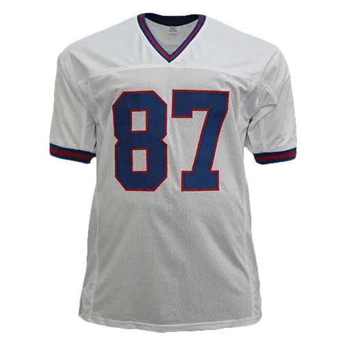 Sterling Shepard Autographed Pro Style Football Jersey White Color Rush (JSA)