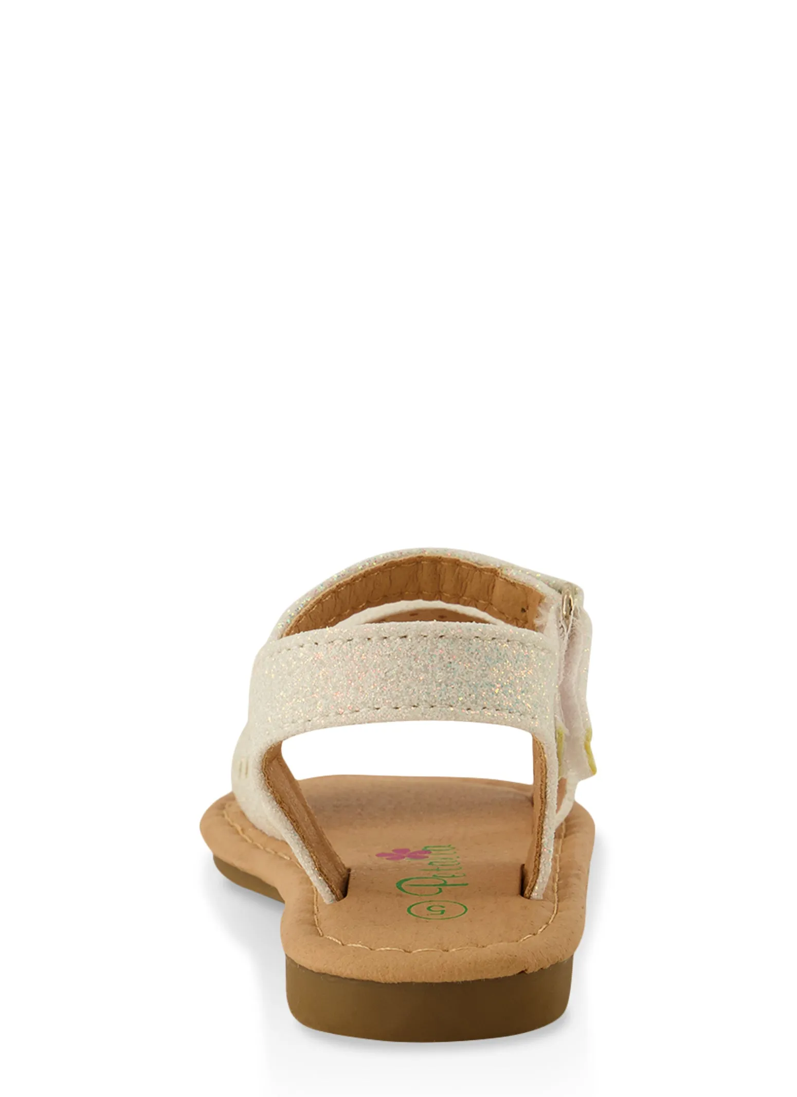 Toddler Girls Flower Cut Out Band Velcro Strap Sandals