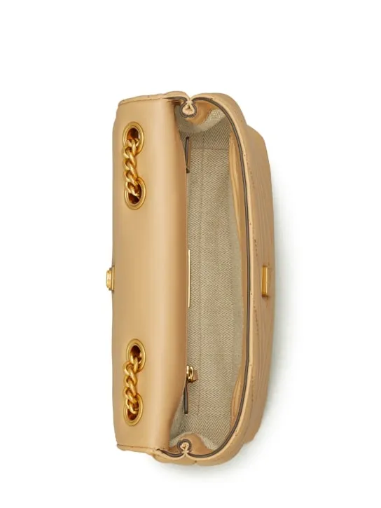 Tory Burch   Small Kira quilted faux leather flap bag 