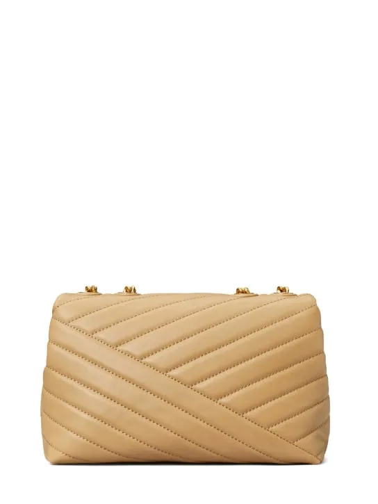 Tory Burch   Small Kira quilted faux leather flap bag 