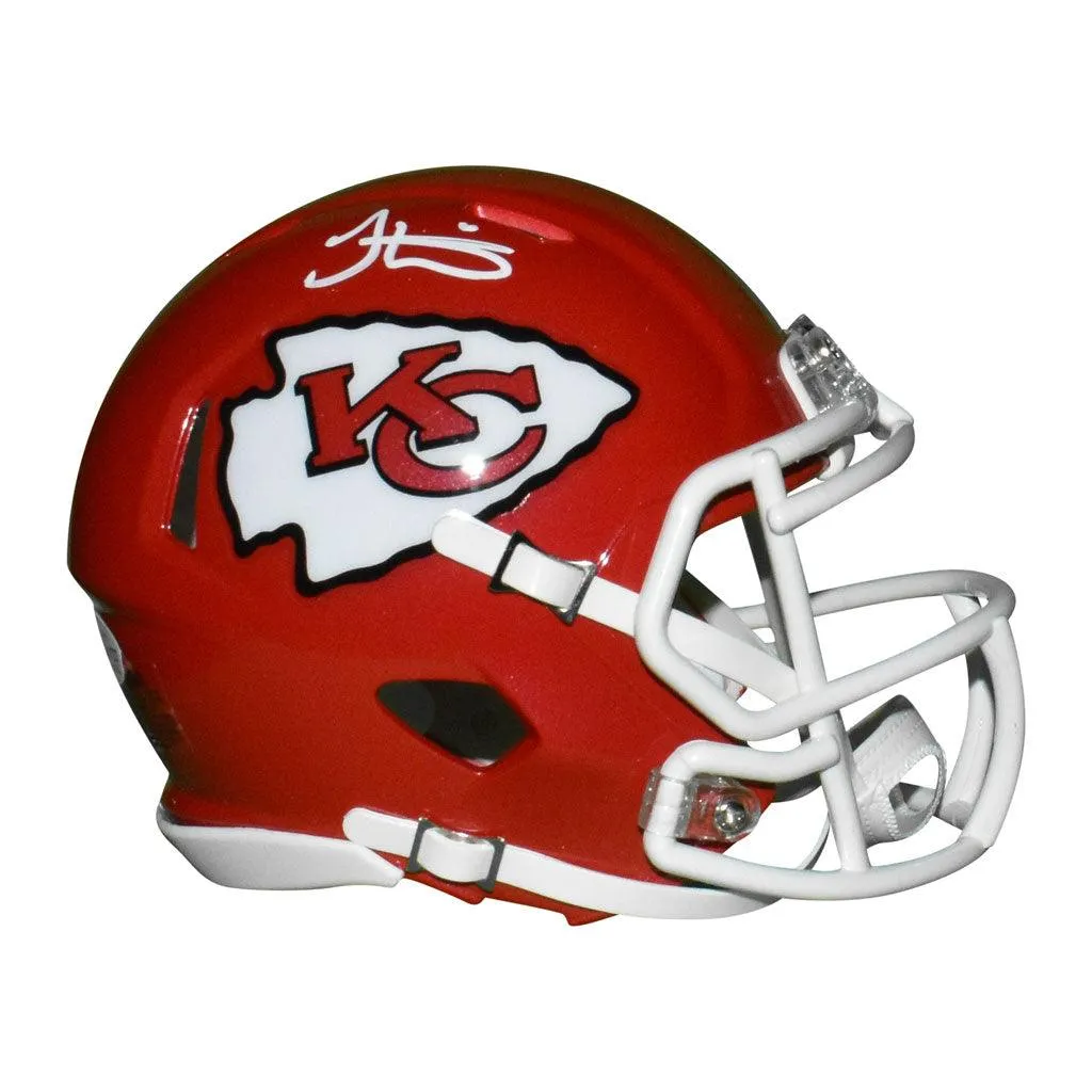 Tyreek Hill Autographed Kansas City Chiefs Speed Mini Football Helmet (JSA)
