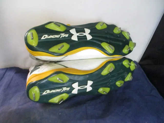 Used Under Armour Deception DT Metal Cleats Adult Size 11.5