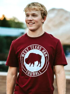 West Texas A&M Football Circle Tee