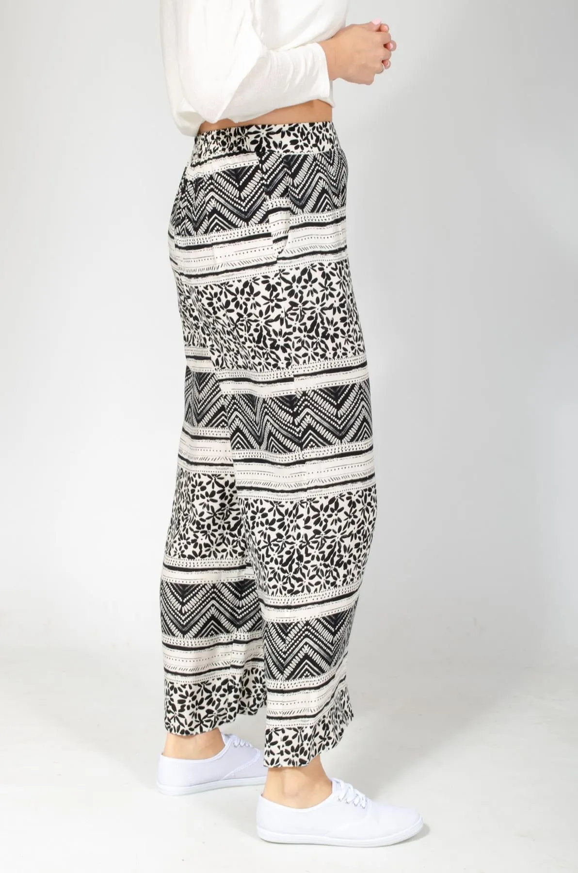 Wide Leg Batik Trousers