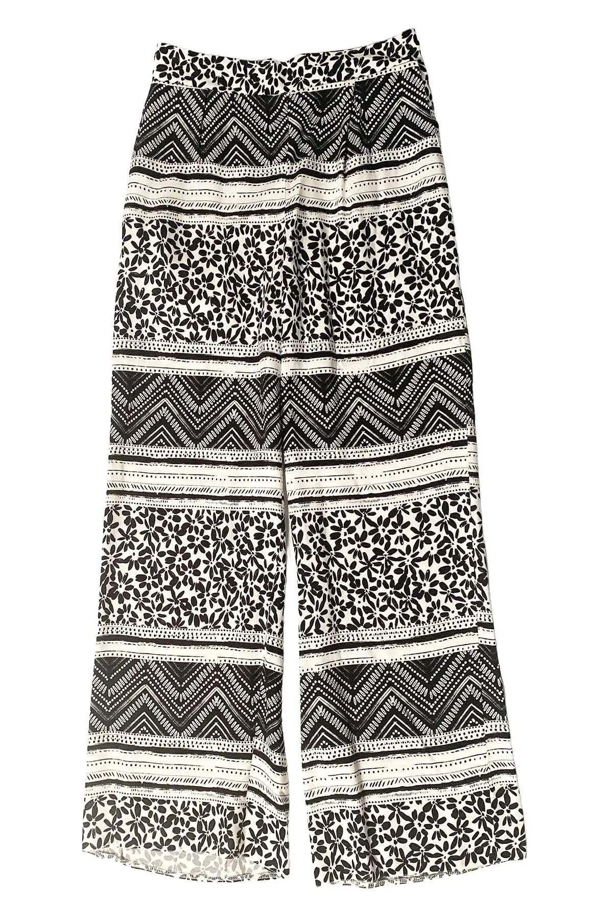 Wide Leg Batik Trousers