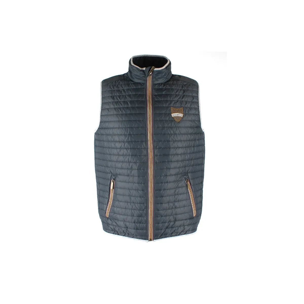 WOMEN QUILTED GILET WITH FULL ZIP MOD. INCROCIO Mercury teatree