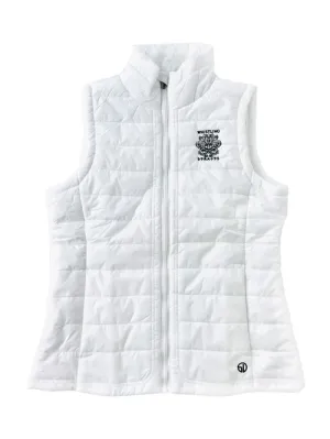 WOMEN&#039;S STRAIGHT DOWN® CLOUD VEST. WHISTLING STRAITS® LOGO EXCLUSIVELY. 2 COLOR OPTIONS. 