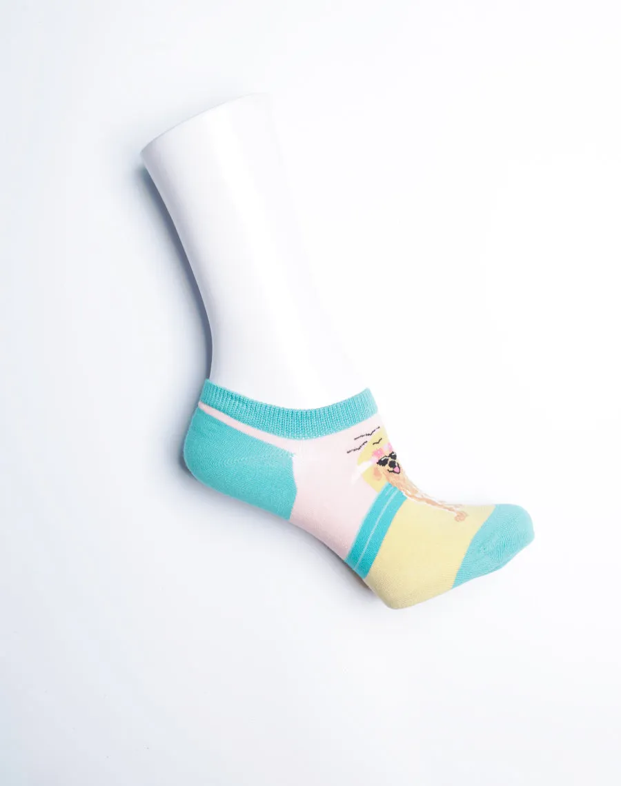 Women's Beach Dog No Show Socks