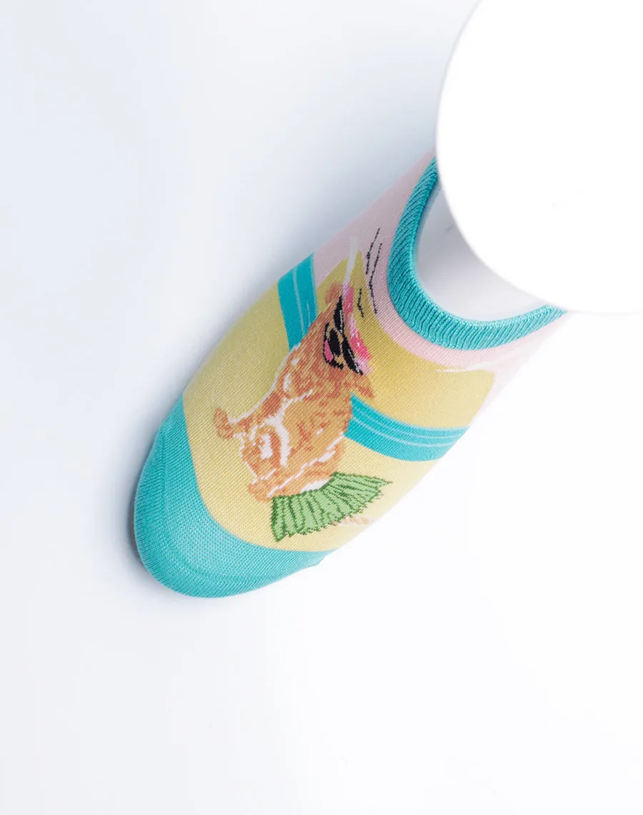 Women's Beach Dog No Show Socks