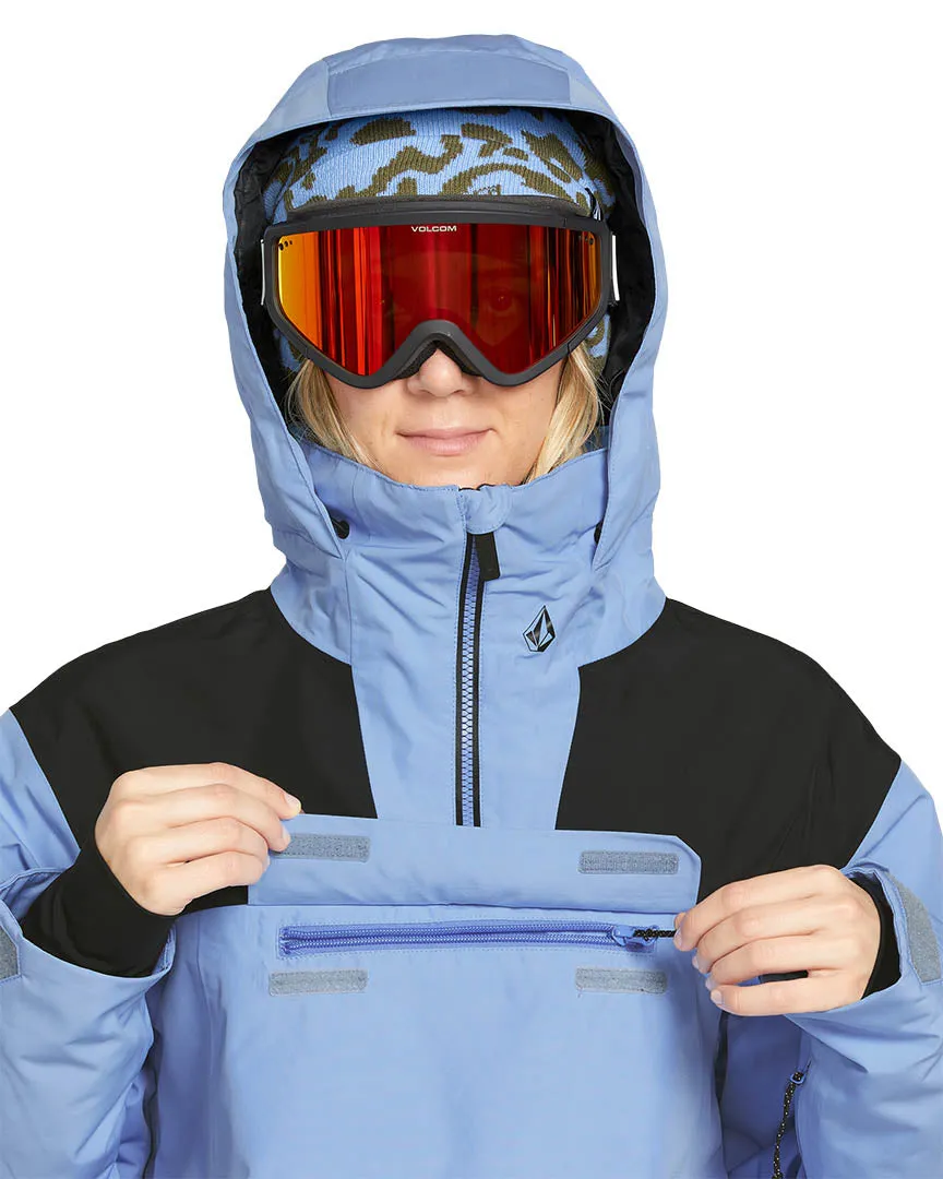 Womens Fern Ins Gore Pullover Winter Jacket - Crystal Blue