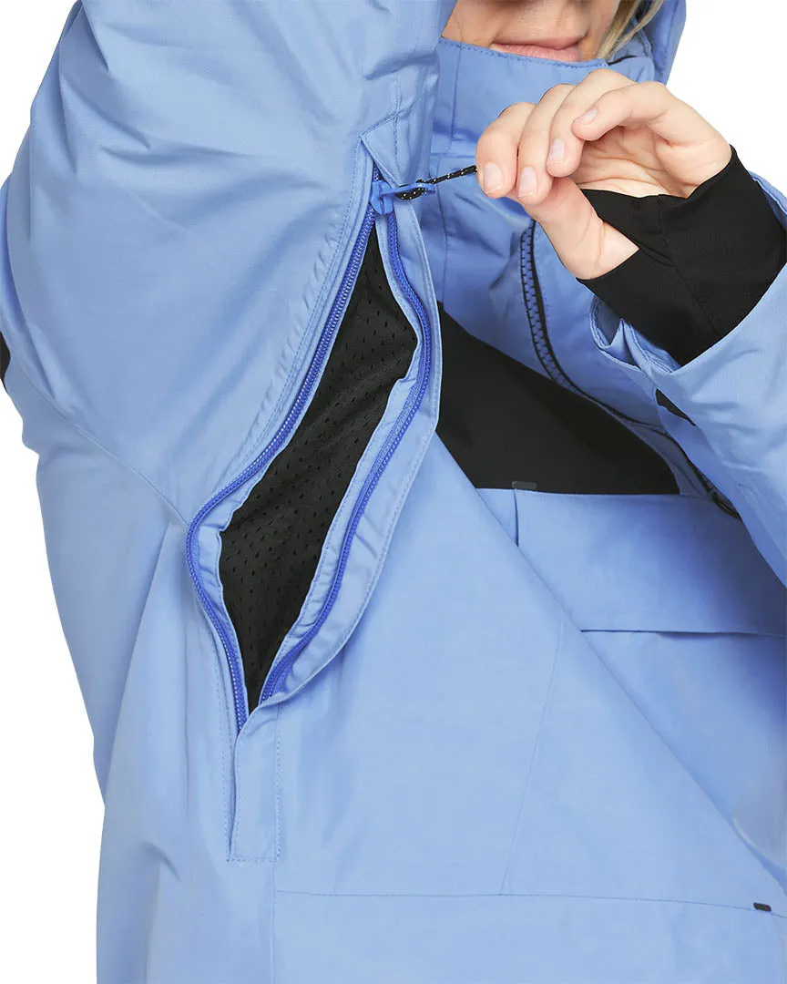 Womens Fern Ins Gore Pullover Winter Jacket - Crystal Blue