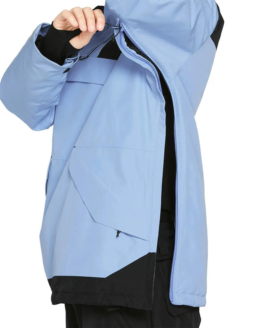 Womens Fern Ins Gore Pullover Winter Jacket - Crystal Blue