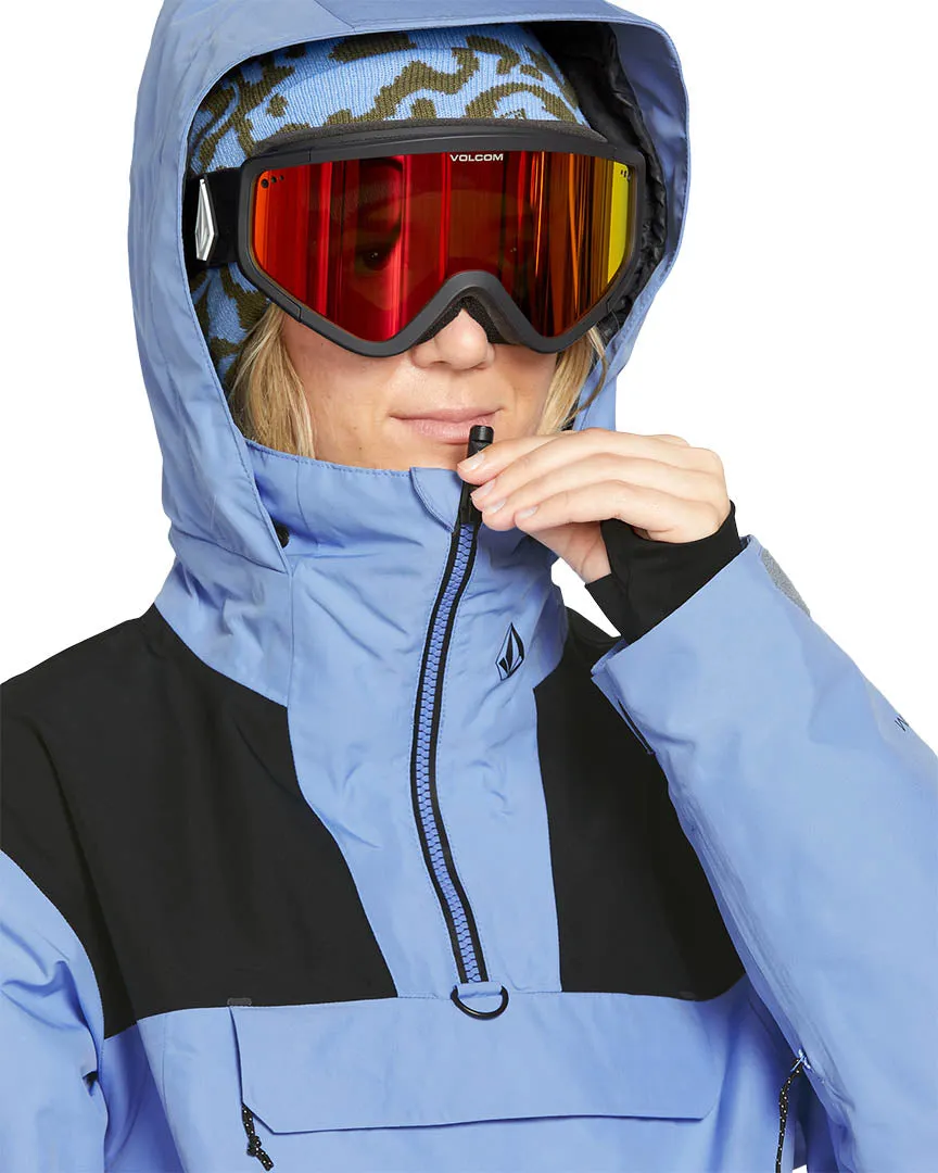 Womens Fern Ins Gore Pullover Winter Jacket - Crystal Blue