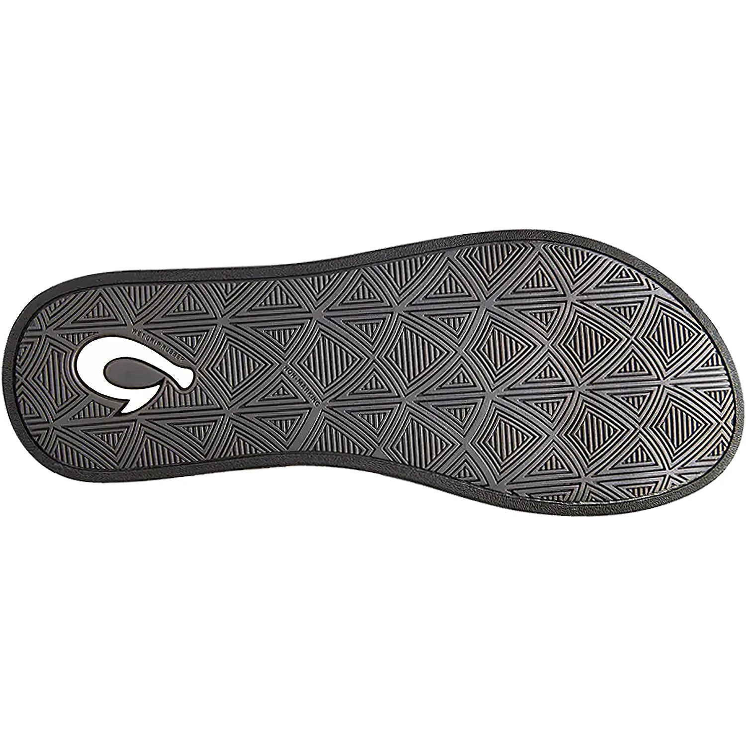 Women's OluKai Puawe White/Black Synthetic
